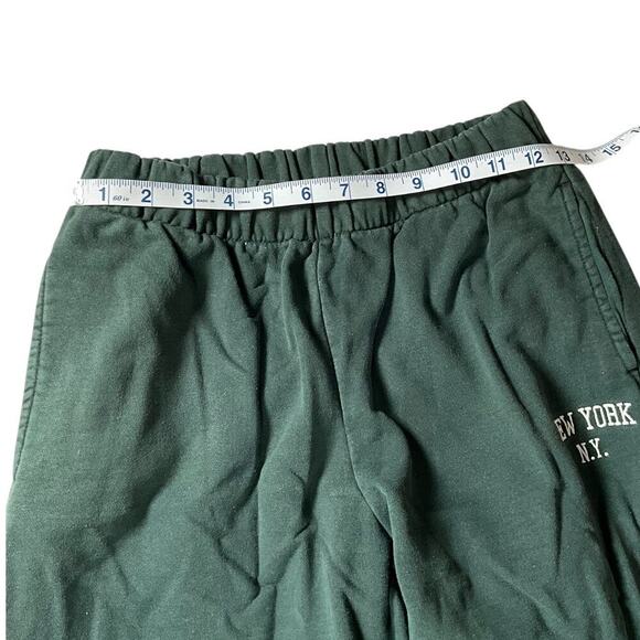 John Galt Army Green Sweat Pants Used Pockets Size Small New York N.Y. Cuffed - Picture 5 of 7